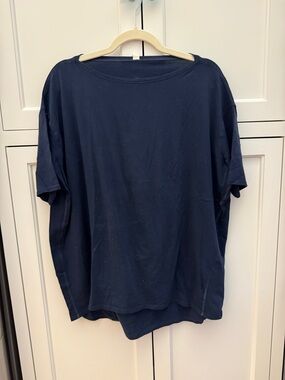lululemon athletica Navy Crewneck Tee